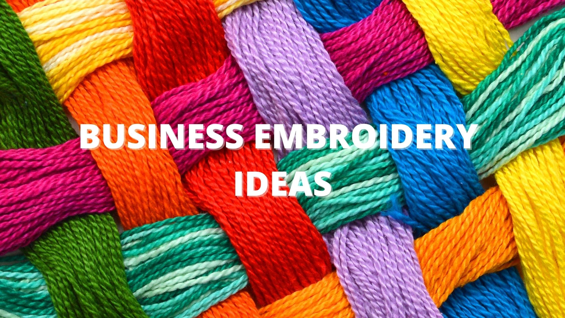Business Embroidery Ideas - Yhtack in Stitches